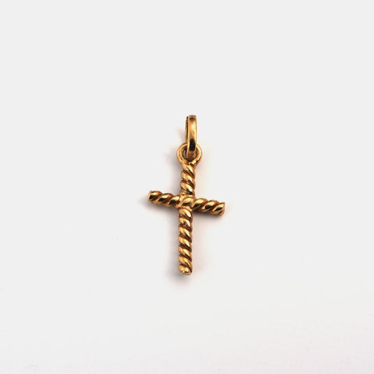 Knotted cross pendant