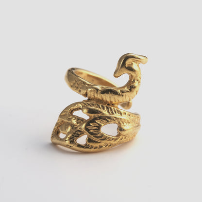 Bague d'oreille Liane dorée