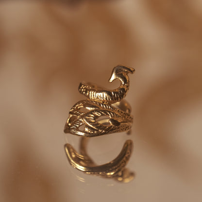 Bague d'oreille Liane dorée