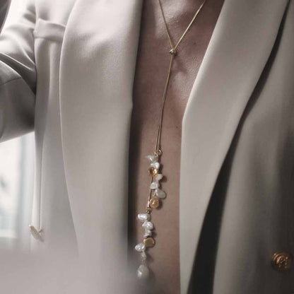 Héloïse 可调节金色项链